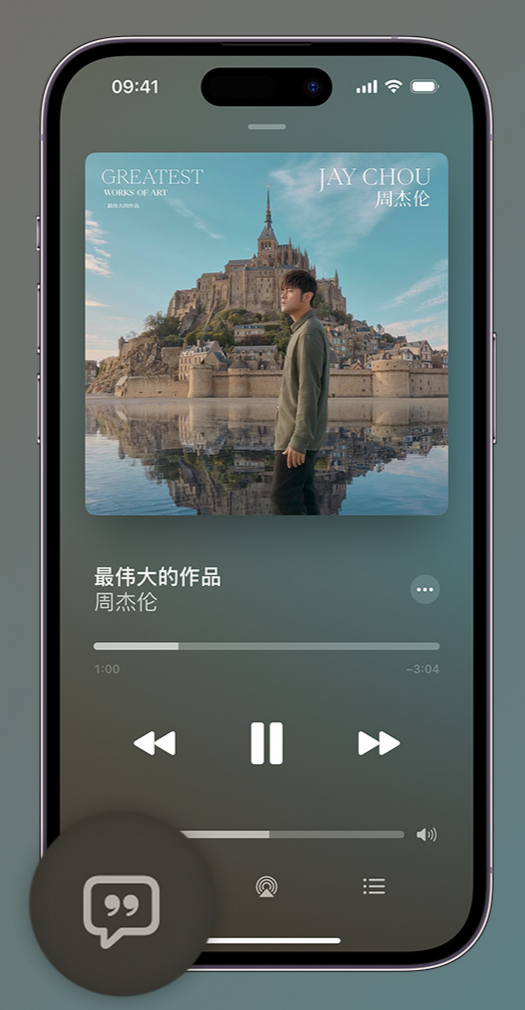 绥滨iphone维修分享如何在iPhone上使用Apple Music全新唱歌功能 