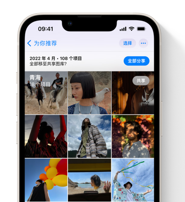 绥滨苹果维修网点分享在 iPhone 上使用共享图库 